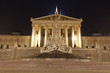 Austrian Parliament in Vienna at night