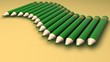 Colorful pencils _ crayon vert
