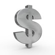 Sign of dollar. 3d Sign of dollar. 3d