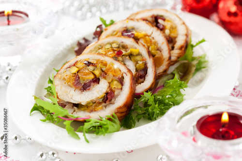 Photo: stuffed turkey breast stuffed turkey breast