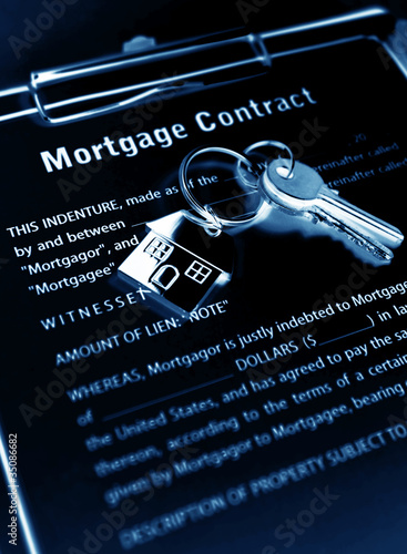 Photo: Mortgage contract Mortgage contract