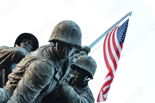 Photo: US Marine Corps Memorial in Washington DC USA US Marine Corps Memorial in Washington DC USA
