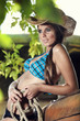 sexy woman with cowboy hat sexy woman with cowboy hat