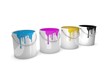 Farbeimer, Farbtöpfe cmyk / paint pot Farbeimer, Farbtöpfe cmyk / paint pot