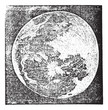Full Moon Photograph taken by Prof. H. Draper New York vintage e
