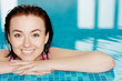 Young girl at the swimming pool