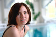 Young girl at the swimming pool