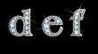 Diamond d, e, f