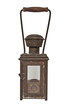 Old lantern isolated on white
