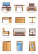 Furniture icons set