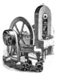 Hit machine, vintage engraving