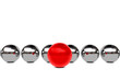 Leadership concept with spheres
