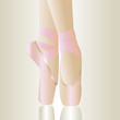 pink ballet shoes