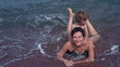 Happiness in the surf