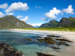 Picturesque landscape at Norway beach Picturesque landscape at Norway beach