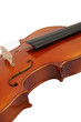 Violin isolated on white background