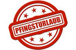 Sternen Stempel rot rel PFINGST URLAUB