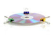 Paper clips and DVD Paper clips and DVD