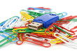 USB disk and paper clips USB disk and paper clips