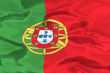 Image : Portugal waving Flag close up 3d render