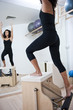 Attractive young lady doing pilates Attractive young lady doing pilates