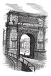 Arch of Titus on Via Sacra Rome Italy vintage engraving Arch of Titus on Via Sacra Rome Italy vintage engraving