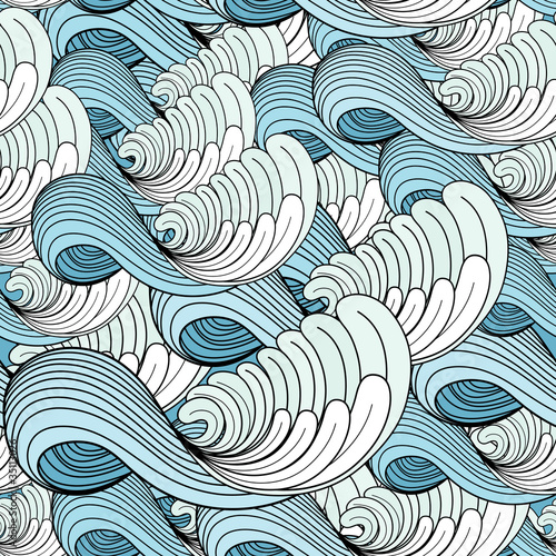 Vector: graphic texture of the waves graphic texture of the waves