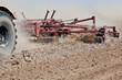 Harrowing a field