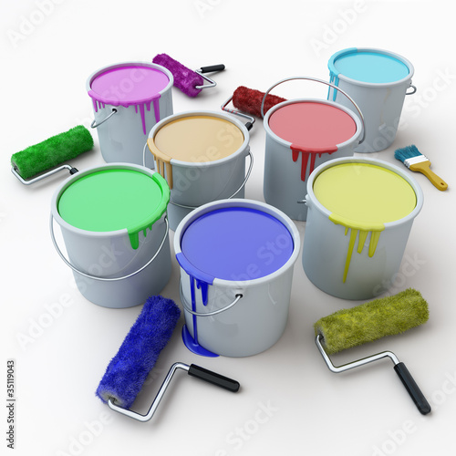 Illustration: paint brushes paint brushes