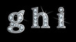 Diamond g, h and i in lower case
