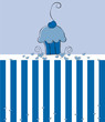 Cute Blue Cupcake