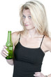 Photo: Woman Drinking Beer Woman Drinking Beer