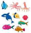 cartoon fish icon.