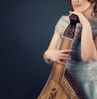 Woman and bandura