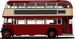 Vector: London Double Decker red bus. Vector illustration London Double Decker red bus. Vector illustration
