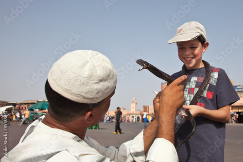 Photo: Charmeur de serpent à Marrakech Charmeur de serpent à Marrakech