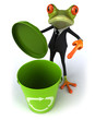 Grenouille Et Poubelle