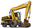 light-brown excavator