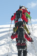 Alpinisten im Aufstieg