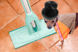 Photo: Dog on clean floor Dog on clean floor