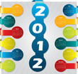 Bubble label calendar for 2012 Bubble label calendar for 2012