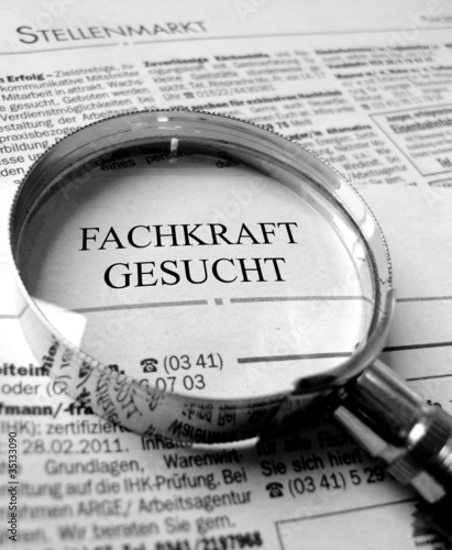 Foto: Zeitung Fachkraft gesucht Zeitung Fachkraft gesucht