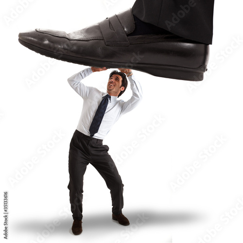 Photo: Businessman in trouble Businessman in trouble