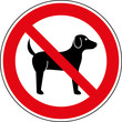 Verbotsschild Hunde verboten Zeichen Symbol Schild