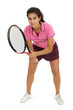 Young female tennis player
