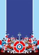 vector blue track