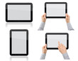 Set of Tablet PC with Hands
