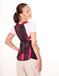 Trauma of back. Corset for posture.