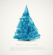 Vector blue modern abstract christmas tree Vector blue modern abstract christmas tree