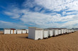 Small beach house on sand beach in Calais, France